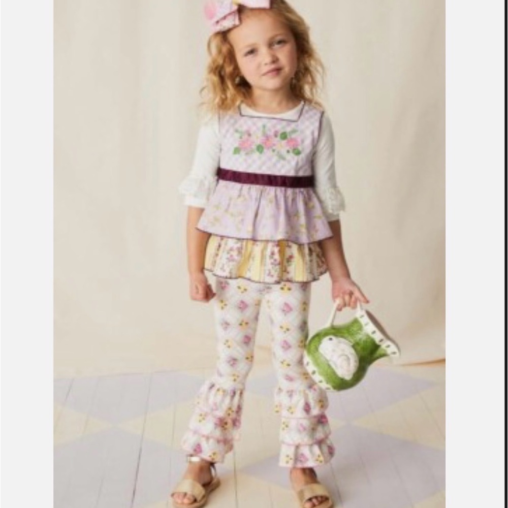 Matilda Jane enchanted garden prudence tunic and matching bennys